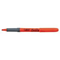 Bic Grip tekstmarker pen met beitelpunt oranje
