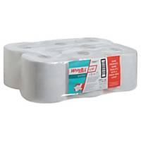 Wypall Papierputztücher 7495 Wischtuchrolle, 18,5 x 38 cm (BxL), weiß, 6 Rollen