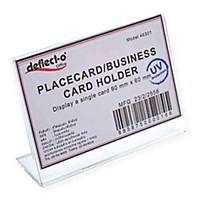 DEFLECT-O 46301-TL Business Card Hold L-Shape Horizontal