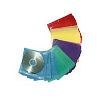 ซองใส่ซีดี 2 แผ่น พลาสติก คละสี บรรจุ 50 ซอง