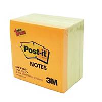 POST-IT กระดาษโน้ต 654-4VAD 3 x3  สีเหลือง 4 + สีสะท้อนแสง 1 แพ็ค 5 เล่ม