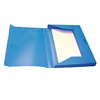 Cartella portaprogetti Leonardi PPL con elastico dorso 3 cm azzurro