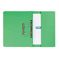 Elba Foolscap Spring File Pocket File  Green - Box of 25