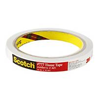 SCOTCH DOUBLE-SIDED TISSUE TAPE 12MM X 10 YARDS 3   CORE