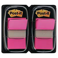 3M POST-IT INDEX DUAL PACK 25 X 44MM PINK - 2 DISPENSERS OF 50