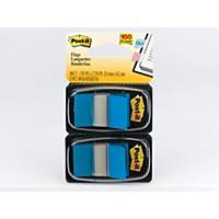 Post-It Index Dual Pack 25 X 44mm Blue - 2 Dispensers of 50