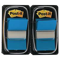 3M Post-It Index Dual Pack 25 X 44Mm Blue - 2 Dispensers Of 50