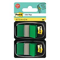 Post-it index 25x44 mm green - pack of 2