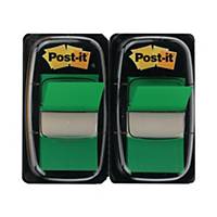 Post-it® Index 680, 25,4x43,2 mm, 50 Blatt, grün, Packung à 2 Stück