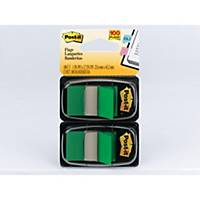 Post-It Index Dual Pack 25 X 44mm Green - 2 Dispensers of 50