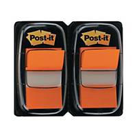 Post-it® Index 680, 25,4x43,2 mm, 50 Blatt, orange, Packung à 2 Stück
