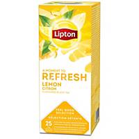Lipton citroen thee, doos van 25 theezakjes