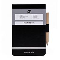 Pukka Pocket Notebook 130 X 85 mm Ruled Silver / Black - Pack of 6