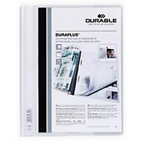 Durable Duraplus 2579 snelhechtmap, A4, PVC, personaliseerbaar, wit, per map