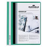 Durable Duraplus 2579 snelhechtmap, A4, PVC, personaliseerbaar, groen, per map