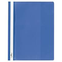 Durable Duraplus plastic folder, A4+, with display pocket, blue