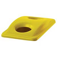 Rubbermaid Commercial Products Slim Jim® Mixed Recycling Station Lid - Yellow