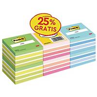 PK6 POST-IT PROMO PACK CUBES 76X76MM 450 PAGES- 25