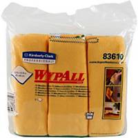 WYPALL ผ้าเช็ดไมโครไฟเบอร์ 40x40 เซนติเมตร สีเหลือง แพ็ค 6 ชิ้น