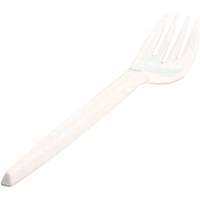 Bestik Duni Grand gafler, 18 cm, hvid, pose a 100 stk.