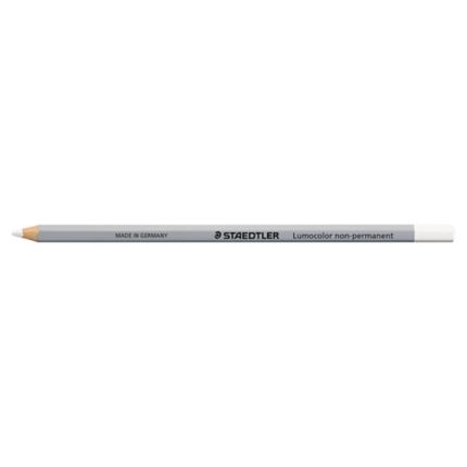 Crayon Lumocolor permanent - Blanc (STAEDTLER Craie)