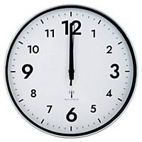 Horloge - radio pilotée - Ø 30,5 cm - argentée