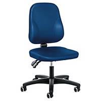 INTERSTUHL BASELINE PERMANENT CONTACT CHAIR MEDIUM BACK BLUE - ARMS NOT INCLUDED