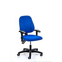 Interstuhl Baseline Permanent Contact Chair Medium Back Blue - Arms Not Included