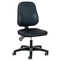 Prosedia Baseline 0101 bureaustoel met middelhoge rugleuning, stof, zwart
