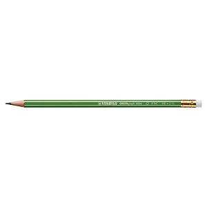 Crayons à Papier avec Gomme Intégrée - Pointe HB - Boîte de 12 - BIC
