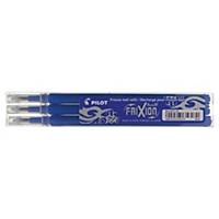 Recharge pour stylo roller Pilot FriXion Ball, moyenne, bleue, les 3 recharges