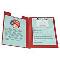 Clipboard PP 23x33 cm red with flap