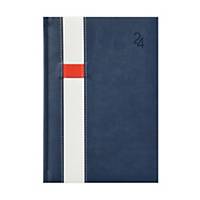 Vario napi határidőnapló A5 - kék/fehér, 15 x 21 cm, 352 oldal