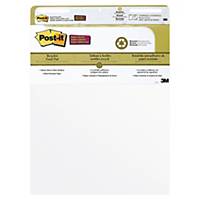 POST-IT SUPER STICKY MEETING CHART RECYCLED PLAIN WHITE PAPER - PACK OF 2