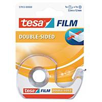 Ruban adhésif double face Tesa Film - 12 mm x 7,5 m + dévidoir