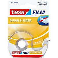 Tesa® dubbelzijdige transparante tape, B 12 mm x L 7,5 m, met plakbandhouder