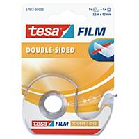 Fita adesiva de dupla face Tesa Film + dispensador - 12 mm x 7,5 m
