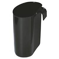 Ornalon waste-paper basket container,1,5 l, black