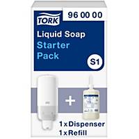 Tork S1 White Soap Dispenser Starter Pack