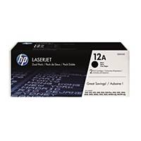 HP Q2612AD (12A) LaserJet Toner Cartridge Dual Pack - Black