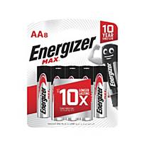 ENERGIZER MAX E91AA ALKALINE BATTERY - PACK OF 8 TEST LC
