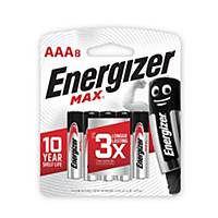 ENERGIZER MAX E92AAA ALKALIN BATTERY - PACK OF 8 - test