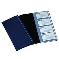 Bantex PVC Business Card Album - 240 Cards Capacity Black