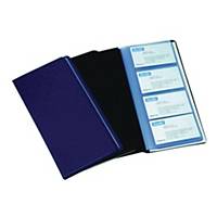 Bantex PVC Business Card Album - 240 Cards Capacity Blue