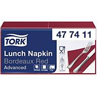 Napkins Tork 33 x 33 cm, 1/4 fold, red, package of 150 pcs