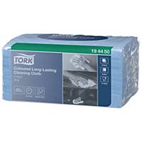 Tork 1 Ply Long Lasting Colour Cloth Blue - Pack Of 40