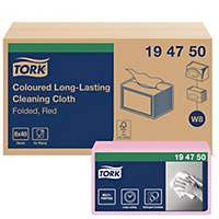 TORK COLOUR CODED CLOTHS PINK - BOX OF 40