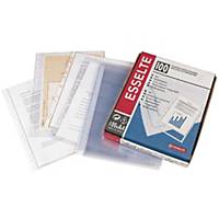 PK100 ESSELTE 46099 PUNCHED POCKET A4