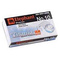 ELEPHANT Titania 10-1M Staples - Box of 1000