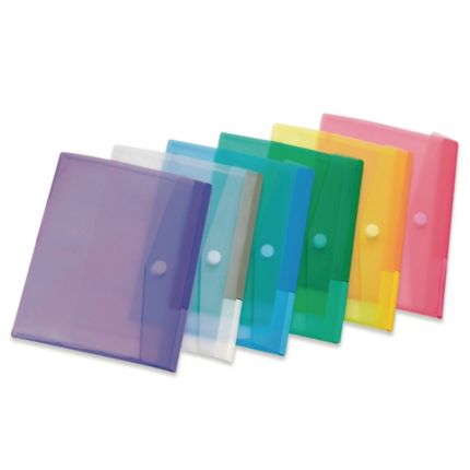 Pochettes-enveloppes Tarifold Color Collection A4 polypropylène assorties -  lot de 12 pas cher